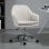 Vinsetto Silla De Oficina Giratoria Con Altura Ajustable Y Reposabrazos Beige