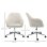 Vinsetto Silla De Oficina Giratoria Con Altura Ajustable Y Reposabrazos Beige