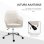 Vinsetto Silla De Oficina Giratoria Con Altura Ajustable Y Reposabrazos Beige