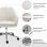 Vinsetto Silla De Oficina Giratoria Con Altura Ajustable Y Reposabrazos Beige