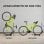 Sportnow Soporte Para Bicicletas De Suelo Plegable Portátil Altura Ajustable