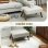 Homcom Reposapiés De Salón De Tela En Pana Con Asiento Acolchado Patas Beige