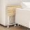 Homcom Escritorio Plegable Con Ruedas Para Espacios Pequeños 80x40x75 Cm Natural