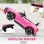 Homcom Coche Eléctrico Para Niños +3 Años Audi Rs E-tron Gt 103x58x41 Cm Rosa