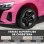 Homcom Coche Eléctrico Para Niños +3 Años Audi Rs E-tron Gt 103x58x41 Cm Rosa