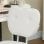 Vinsetto Silla De Escritorio Tapizada En Pu Sin Brazos 46x59x82-92 Cm Blanco