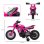 Aiyaplay Moto Eléctrica Para Niños De +3 Años Carga 30 Kg Rosa