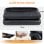 Homcom Silla De Escritorio Con Soporte Lumbar Inflable Respaldo Reclinable Negro