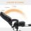Homcom Silla De Escritorio Con Soporte Lumbar Inflable Respaldo Reclinable Negro