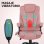 Vinsetto Silla De Masaje Reclinable Con 6 Puntos De Masaje 68x72x110-120cm Rosa