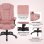 Vinsetto Silla De Masaje Reclinable Con 6 Puntos De Masaje 68x72x110-120cm Rosa