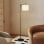 Homcom Lámpara De Pie Led Regulable Control Remoto Temporizador Negro