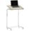Homcom Mesa Auxiliar Con Ruedas Con Altura Ajustable Superficie Inclinable Roble
