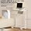 Homcom Mesa Auxiliar Con Ruedas Con Altura Ajustable Superficie Inclinable Roble