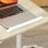 Homcom Mesa Auxiliar Con Ruedas Con Altura Ajustable Superficie Inclinable Roble