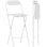 Homcom Juego De 2 Taburetes De Bar Plegables Con Respaldo Blanco
