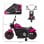 Homcom Moto Eléctrica Para Niños De 18-36 Meses Batería 6v Rosa