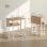Homcom Escritorio Plegable Con Ruedas Y Estante 80x50x75 Cm Natural