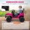 Aiyaplay Coche Eléctrico Para Niños De +3 Años Con Mando A Distancia Rosa