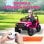 Aiyaplay Coche Eléctrico Para Niños De +3 Años Con Mando A Distancia Rosa