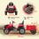 Aiyaplay Tractor Eléctrico Para Niños Con Remolque Desmontable Rojo