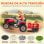 Aiyaplay Tractor Eléctrico Para Niños Con Remolque Desmontable Rojo