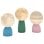 Homcom Juego De 3 Lámparas De Mesita De Noche 3d 3 Colores Blanco