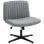 Homcom Silla De Oficina Sin Brazos Silla De Escritorio Giratoria Basculante Gris