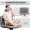Homcom Silla De Oficina Sin Brazos Silla De Escritorio Giratoria Basculante Gris
