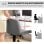 Homcom Silla De Oficina Sin Brazos Silla De Escritorio Giratoria Basculante Gris