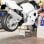Homcom Caballete Tipo Soporte Elevador De Motocross Carga 500 Kg Desmontable