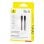 USB-C Kabel Baseus Silky Series 1m 100W Schnelllade Silikon Schwarz