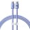 Cabo USB C Baseus CAJY000605 1,2m 100W Transferência 480Mbps Violeta