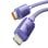 Kabel Baseus Crystal Shine USB-C auf Lightning 1,2 m Lila Schnellladen