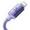 Kabel Baseus Crystal Shine USB-C auf Lightning 1,2 m Lila Schnellladen
