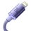 Kabel Baseus Crystal Shine USB-C auf Lightning 1,2 m Lila Schnellladen