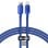 Kabel Baseus CAJY000203 Lightning auf USB C 1,2 m 20 W Textil Blau
