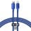 Kabel Baseus CAJY000203 Lightning auf USB C 1,2 m 20 W Textil Blau