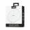 Base de carga inalámbrica Qi Universal carga rápida 15W USB-C ABS negra