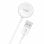 Cable carga magnética COOL Apple Watch Series 1-10 SE Ultra USB blanco