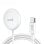Cable cargador magnético COOL Tipo-C para Apple Watch Series 1-10 SE Ultra 2.5W Blanco