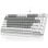 Ajazz Ak820 Teclado Gaming Mecânico com Roda, 81 Teclas Hot-swap com Absorção de Ruido, Switch Linear, Luz Branca e Design ANSI 75% para PC/Mac Branco/Cinzento