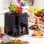 Friteuse à air InnovaGoods Fryinn Balance 5000 5L 1500W avec balance et accessoires