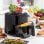 Friteuse à air InnovaGoods Fryinn Balance 5000 5L 1500W avec balance et accessoires