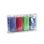Confezione da 4 astucci con 2 cerniere. Assortiti in 4 colori.