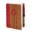 4er-Pack Notizbücher und Stifte aus recyceltem Bambus, 16 x 12 cm, S4