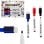 3er-Set Marker mit Radierkappen, 3 Farben