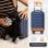 Malette de Voyage Cabine 40x25x20 cm, 20 L, Roues 360º, ABS Recyclé, 2 kg