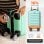 Malette de voyage cabine 40x25x20 cm, 20L, 4 roues 360°, ABS recyclé