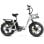 Vélo électrique SAMEBIKE C05 Pro 500W pliant, batterie 36V 13Ah, pneus 20x4, autonomie étendue